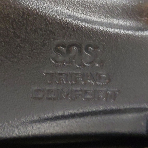 NEW SAS Metro Wonen's Tripad Comfort Leather Metallic Silver Penny Loafers 6.5 - Picture 9 of 11